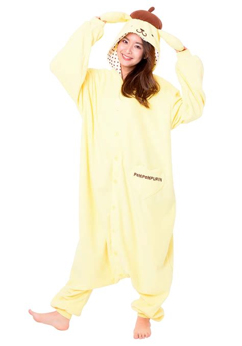 Sanrio Pompompurin Kigurumi Adult Costume | Kawaii Onesie