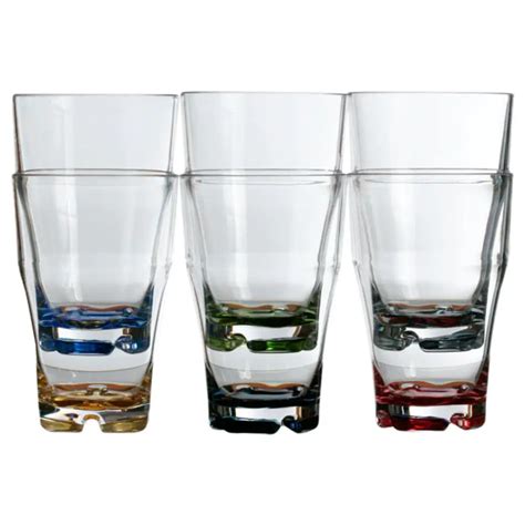 Party - Stackable Beverage Glass - Colors - Set 6 Pcs | Marine Business | HAILO