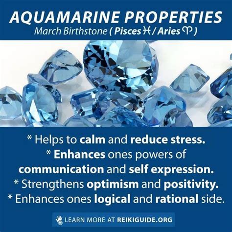 Aquamarine properties | Energy healing crystals, Crystal healing stones, Crystals and gemstones