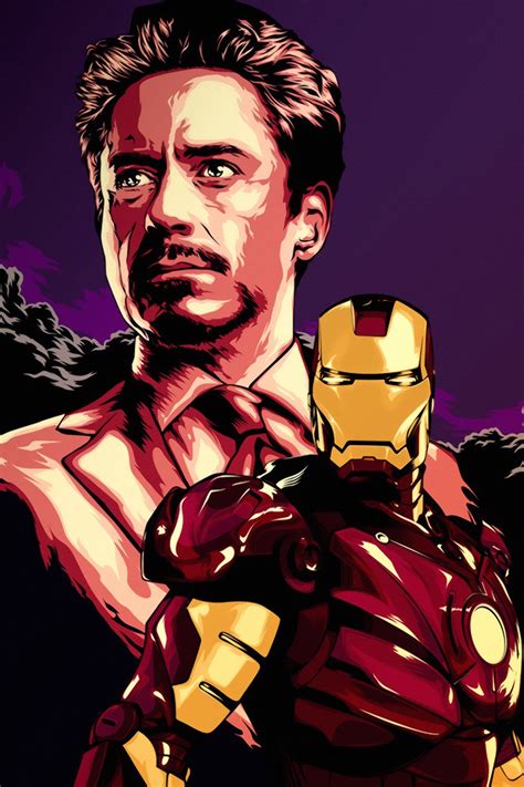 Buy TST INNOPRINT CO Iron Man Tony Stark Movie Fan Art 24x36 Online at ...