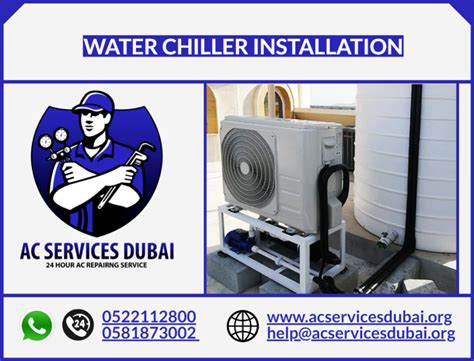 Water chiller installation - 0522112800 - AC Services Dubai - 24/7 HVAC