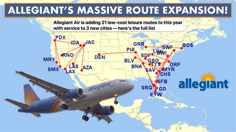 Allegiant Travel Map | Besttravels.org