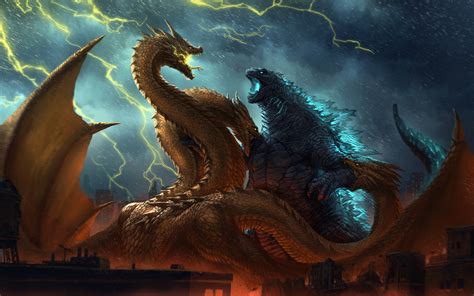 3840x2400 Resolution Godzilla vs King Ghidorah King of the Monsters UHD ...