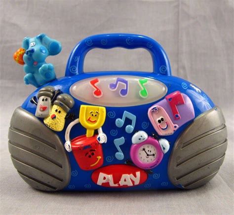 Blue's Clues Radio Boombox Vintage Preschool Toy 6.5" Mattel 2000 Blue | #1845409839