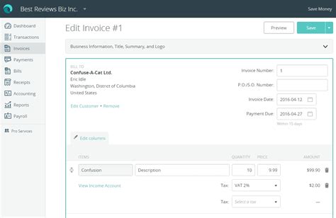 Small Business Invoice Software Reviews * Invoice Template Ideas