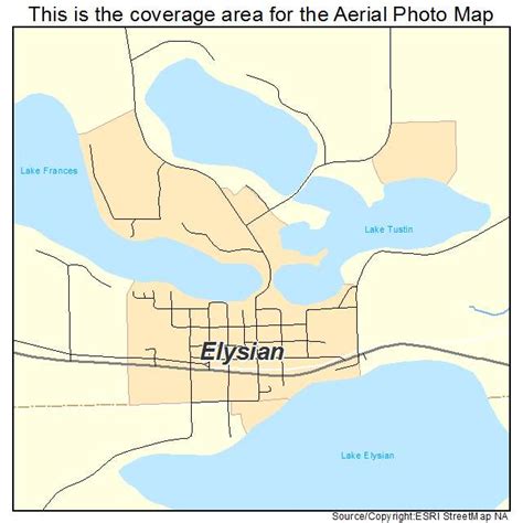 Aerial Photography Map of Elysian, MN Minnesota