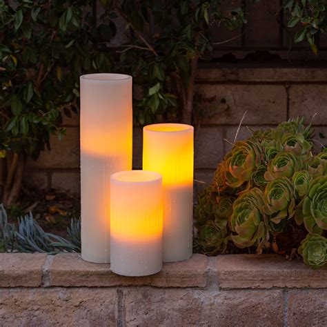 G5 Flameless Pillar Candles - Backyard Decor