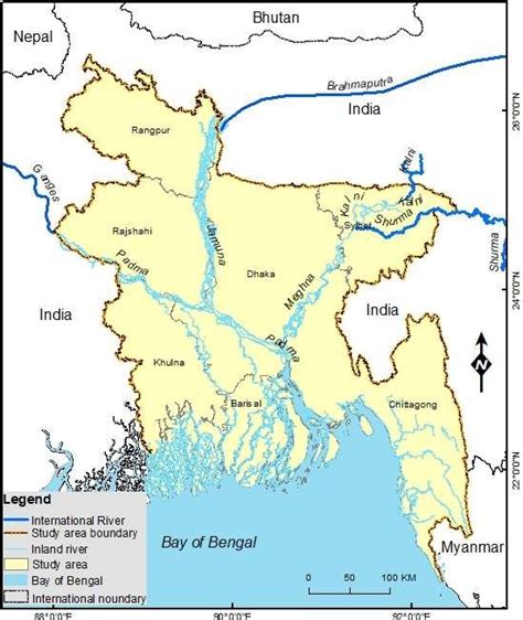 Geographical location of Bangladesh. | Download Scientific Diagram