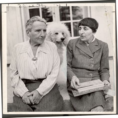 Author Gertrude Stein Sitting with Alice B. Toklas at a Villa Premium ...