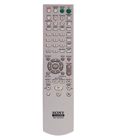 Buy Sony Adu004 Dvd/Av/ Home Theater Remote Control Online at Best Price in India - Snapdeal