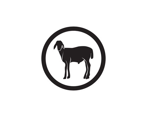 Goat black animals vector logo and symbols template 619866 Vector Art at Vecteezy