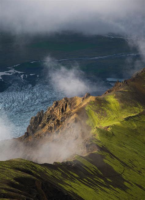 Steam Rising From Rural Glacier Photograph by Elli Thor Magnusson - Fine Art America