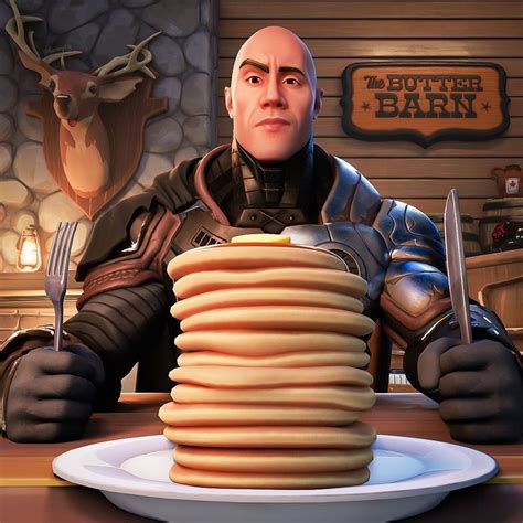 The Rock's Fortnite Pancakes | The Rock's Pancakes | Know Your Meme