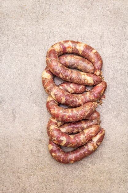 Premium Photo | Raw pork sausage