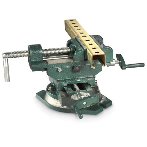 Universal 5" Swivel Cross Slide Drill Press Vise - 424022, Hand Tools & Tool Sets at Sportsman's ...