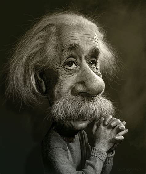 Rodney Pike Art: Albert Einstein Caricature Study