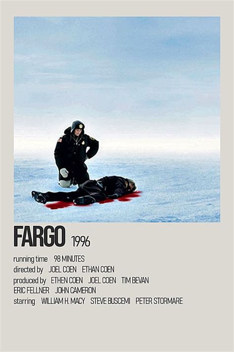 Fargo Movie Poster | Movie posters, Movie posters minimalist, Film posters vintage