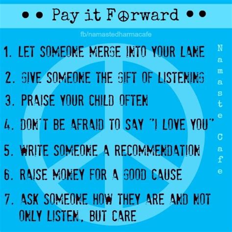 Pay It Forward Quotes Inspirational. QuotesGram