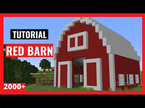 Minecraft Barn, Minecraft Designs, Minecraft Tutorial, Farm Buildings, Red Barns, Red And White ...