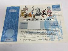 disney stock certificate for sale | eBay