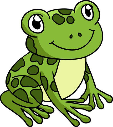 Frog Animal Cartoon Colored Clipart Illustration 10002347 Vector Art at ...