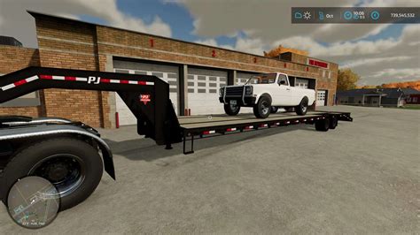 40FT PJ Gooseneck Trailer Converted v1.0 FS22 Mod | Farming Simulator ...