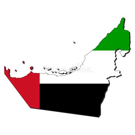 Uae Flag Map