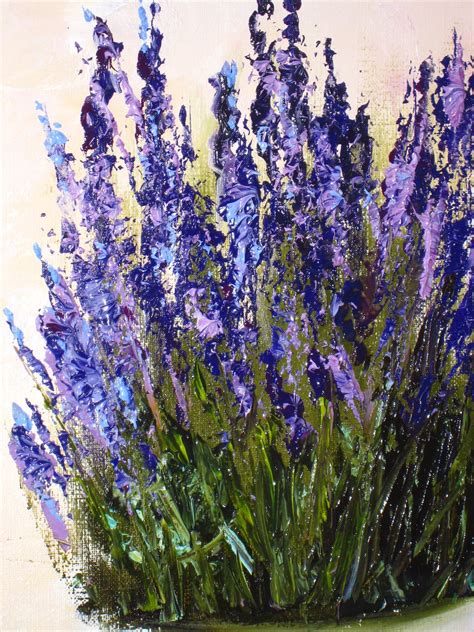 LAVENDER PAINTING OIL Flowers Painting Original Canvas Art | Etsy