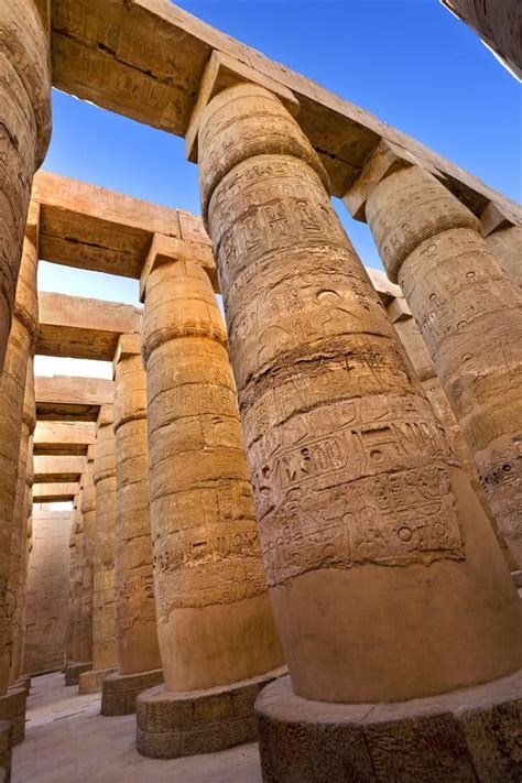 Temple of Amun at Karnak stock image. Image of outdoors - 35156781