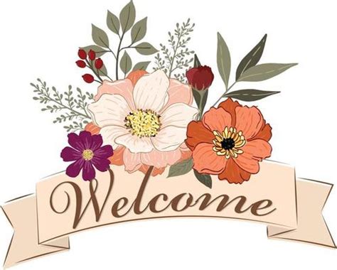 Welcome Flower Vector Art, Icons, and Graphics for Free Download