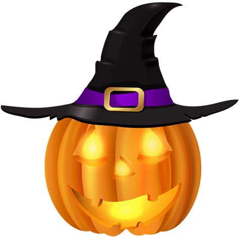 Halloween Pumpkin with Witch Hat PNG Clip Art | Halloween pumpkins, Witch hat, Clip art