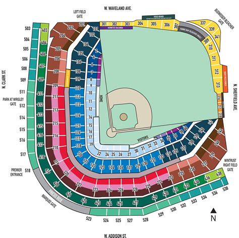 Fresh Wrigley Field Seating Chart with Seat Numbers - Seating Chart