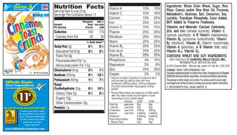 cinnamon toast crunch ingredients