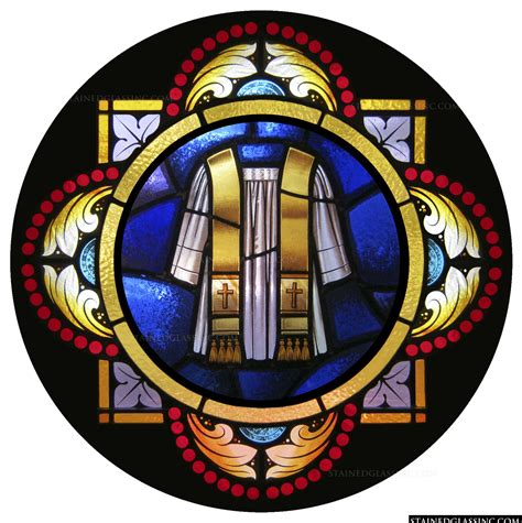 "Holy Orders Symbol" Religious Stained Glass Window