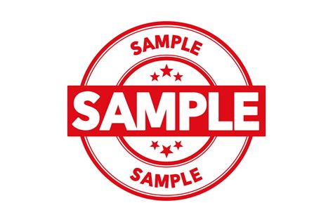 Round sample stamp PSD - PSDstamps