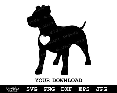 Pitbull SVG Pitbull Silhouette SVG American Pitbull SVG Ireland ...