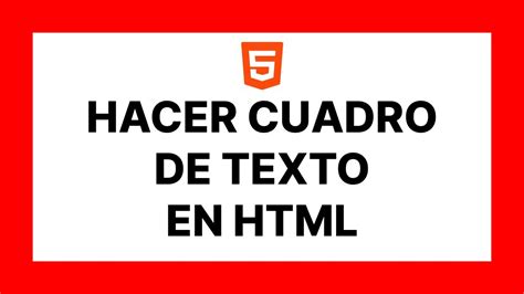 Inserción De Cuadros De Texto En HTML Guía Definitiva - El Compartir Texto