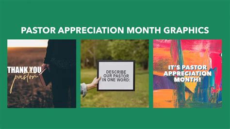 Free Pastor Appreciation Month Graphics - For Ministry Resources