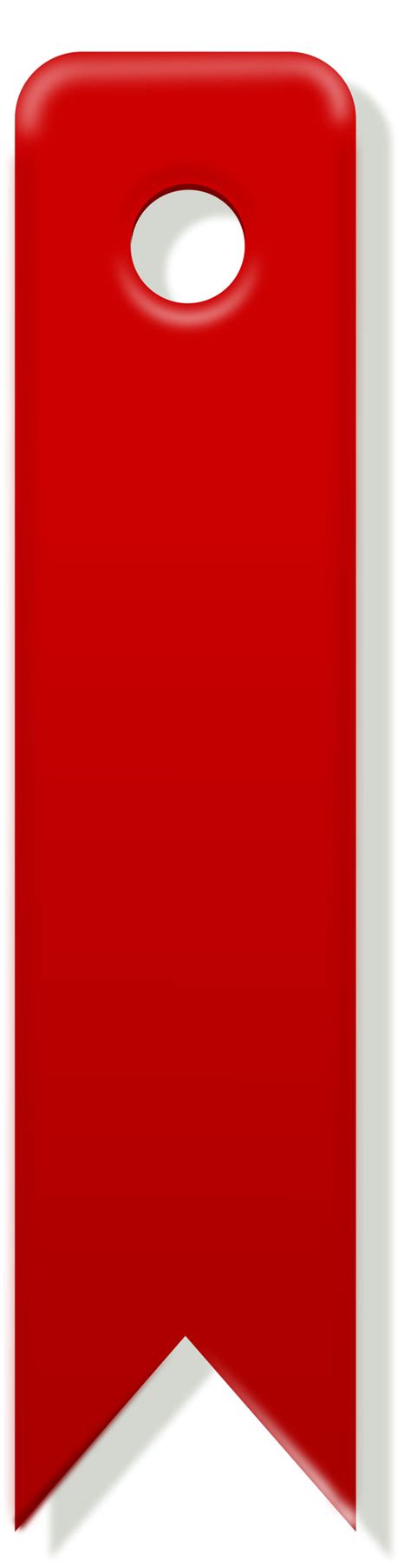 Clipart - red bookmark