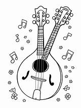 10  Free Mandolin Coloring Pages To Print And Enjoy Bingleymusiclivecom sketch template