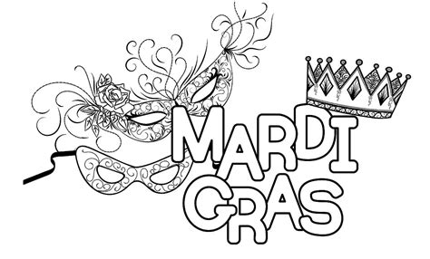 Mardi Gras Coloring Pages: 10 Free Printable Coloring Pages of Mardi Gras (Fat Tuesday ...