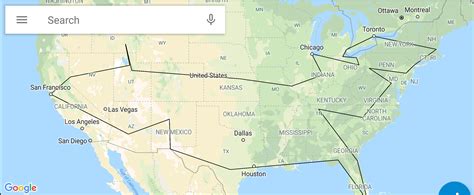 Planning this route for my cross country road trip in one year : r/roadtrip