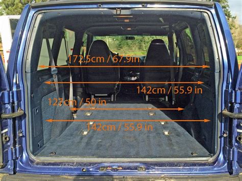 GMC Safari / Astro Van Interior Measurements for Minivan Camper Conversion | morehawes | Astro ...