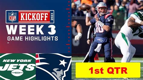 New York Jets vs. New England Patriots Full Highlights 1st QTR | NFL Week 3, 2023 - YouTube