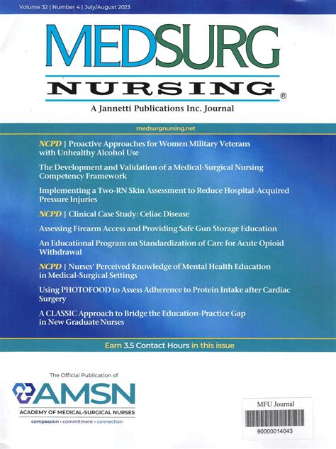 Medsurg Nursing (July-August 2023) – Current Contents Service