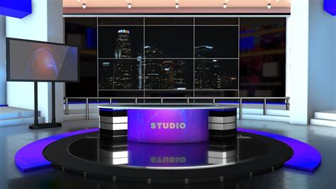 3D News Room 4k Images Free Download - MTC TUTORIALS | News studio ...