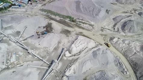 Aerial View of a Granite Quarry, Stock Footage | VideoHive