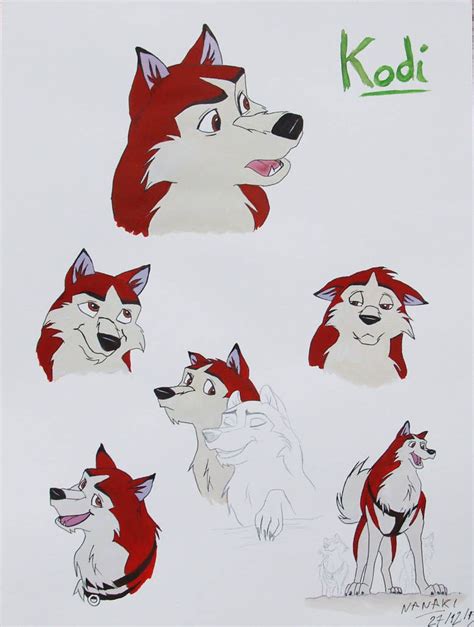 Cute Dog Drawing, Wolf Drawing, Cute Animal Drawings, Balto Film, Balto And Jenna, Character ...