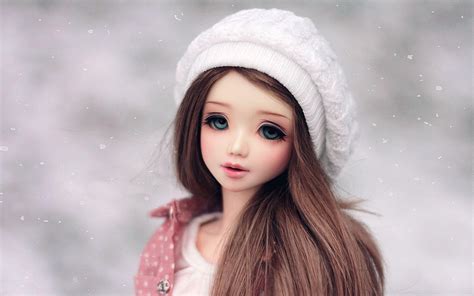 Barbie Doll Wallpaper Cute Black Hair Doll - canvas-domain