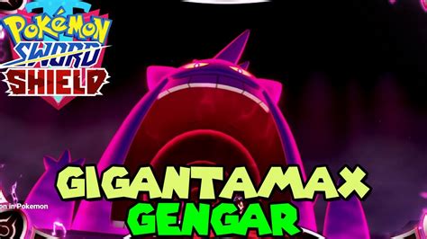 GIGANTAMAX GENGAR in Pokemon Sword & Shield - Gmax Gengar - YouTube